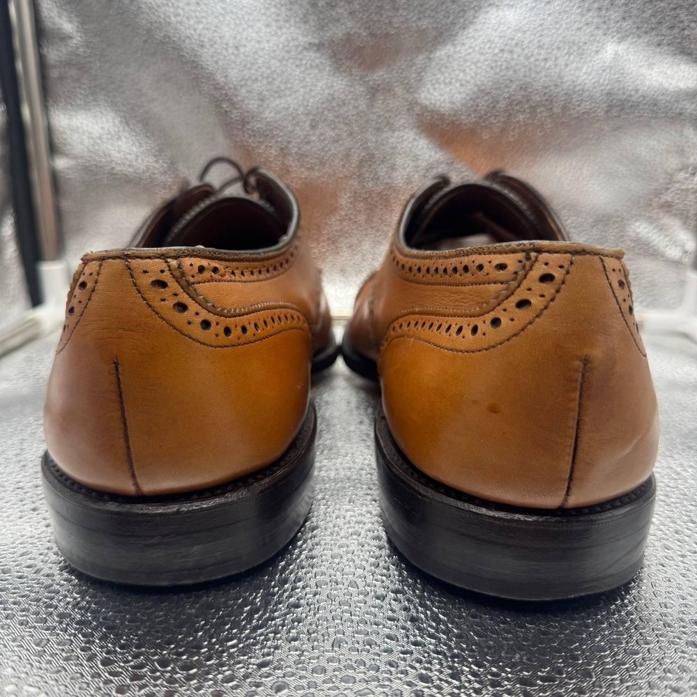 Allen Edmonds Sanford 5267 Walnut Brown Leather Cap Toe Derby Shoes Men 10.5 USA - Picture 11 of 14